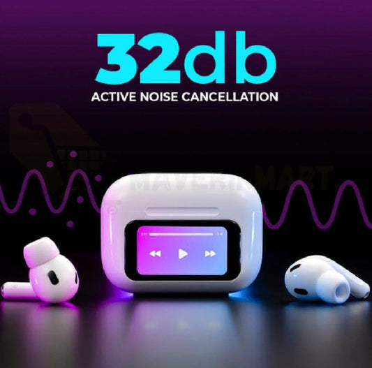 A9 Pro TWS Wireless Earbuds – Bluetooth 5.3 with HD Sound and Noise Cancellation